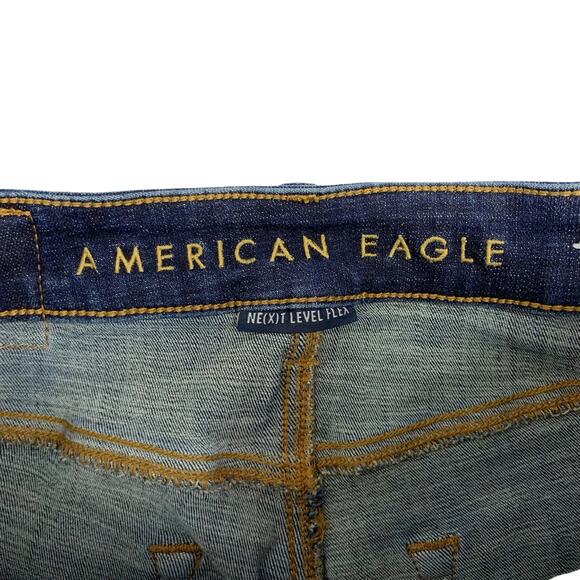 American Eagle Jeans Slim Straight Distressed Stretchy Men's 30 x 30 (29 x 29) - Picture 4 of 12